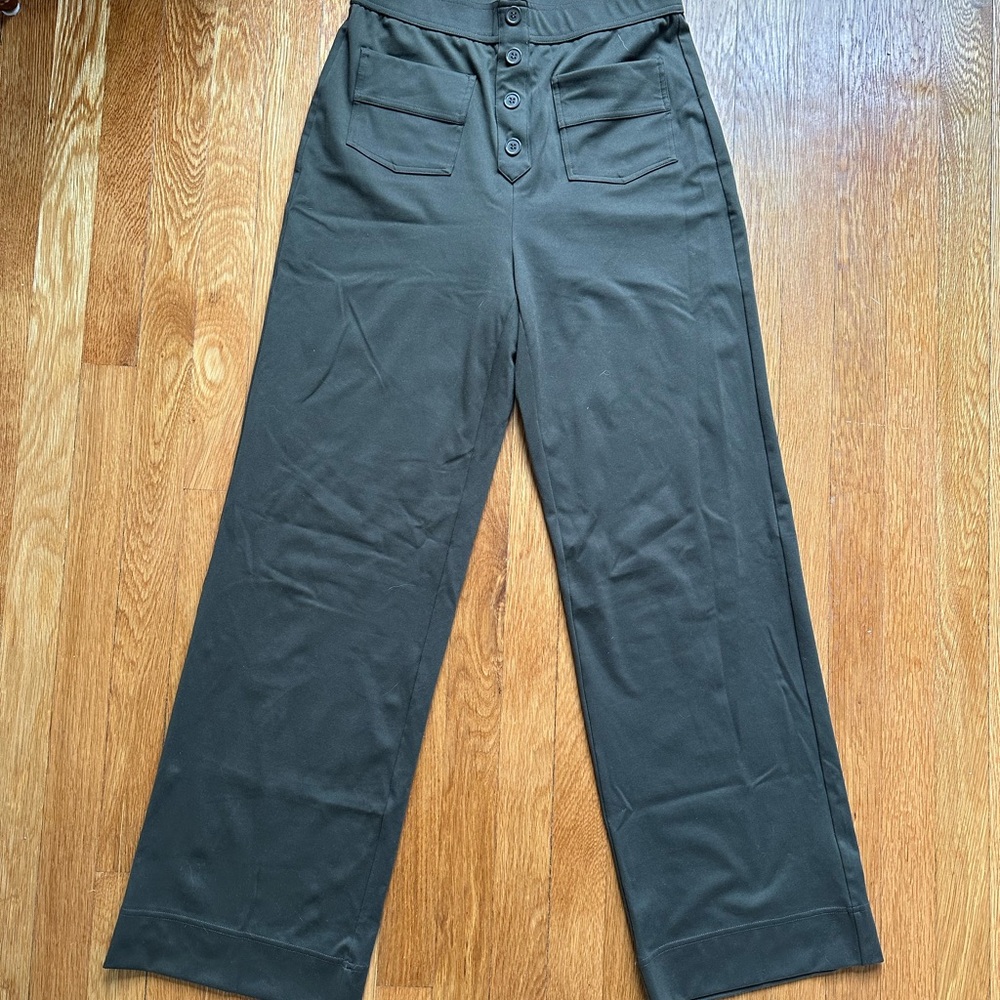 HALARA Women's Straight Leg Pants - Dark Green